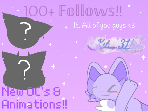 One hundo+ followers!!! | New OC's!