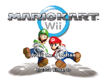 Mario Kart Wii Title Screen Recreation