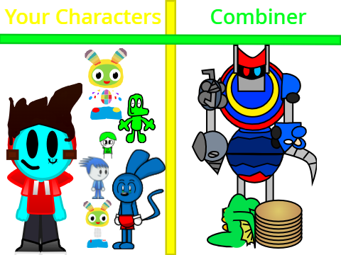 Give Me Your Characters I Will In Combiner remix