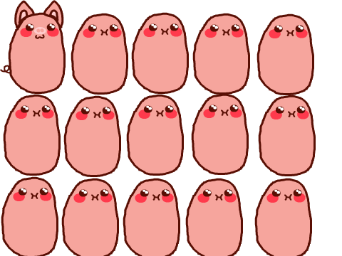 Make your own kawaii potato