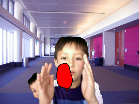 Pic of me popping a balloon.