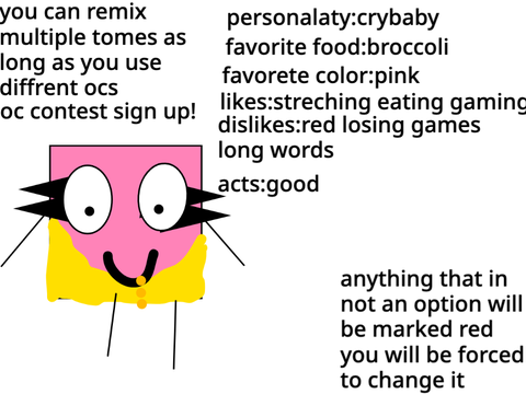 OC CONTEST SIGN UP! 1 SLOT LEFT! remix