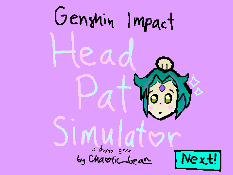 Genshin Impact Head Pat Simulator