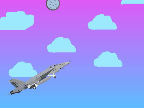 Paralax of the sky.