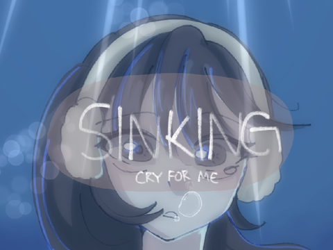 6 ୨୧⋆｡˚ ⋆ sinking / cry for me . oc art