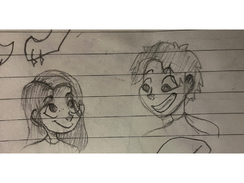 gotta love those notebook doodles