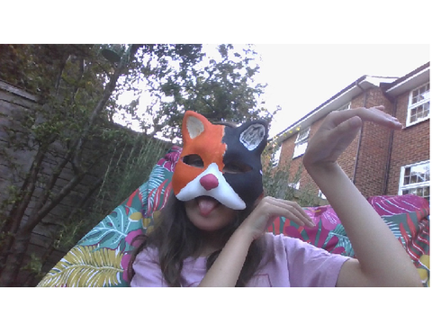 My First Mask!! (without felt or fur)