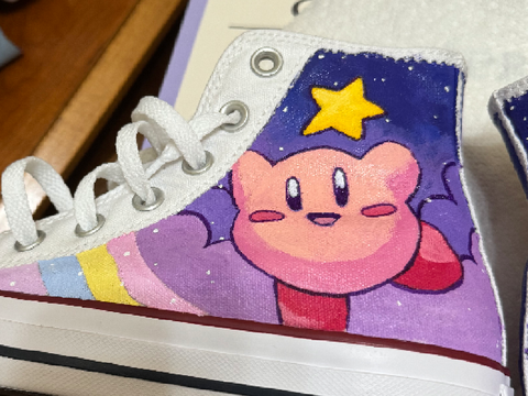 I FINISHED paintig my shoes