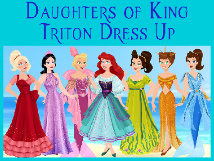 Little Mermaid Sisters Dress Up Daughters Of King Triton Dress Up Little Mermaid Dress Up