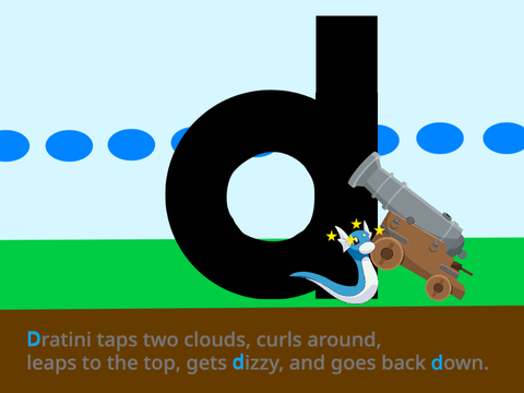 Pokemon Handwriting: Lowercase D Animation