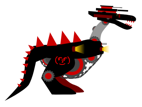 Whoops I slipped and made Robosaurus Tank