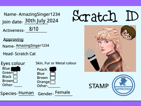 AmazingSinger1234’s Scratch ID