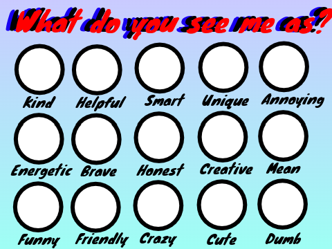 What do you guys see me as?