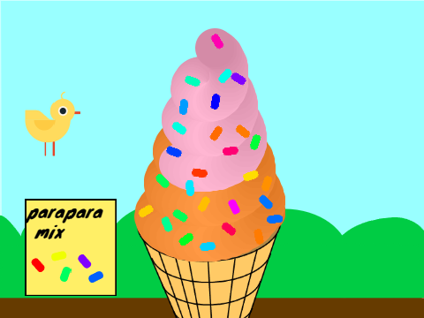 Soft serve ice cream simulation　ソフトクリームシミュレーション