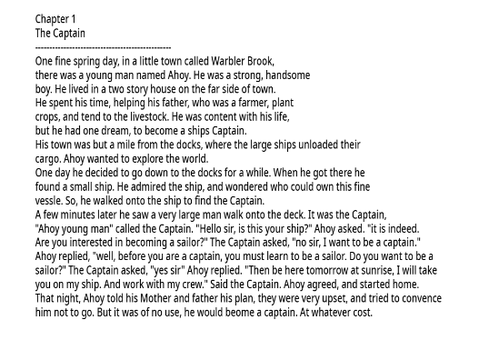 Captain Ahoy Chapter 1