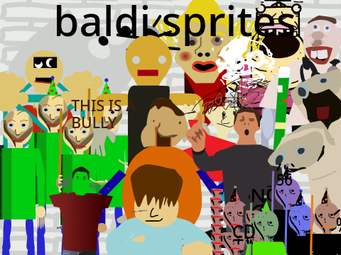 vector baldi sprites