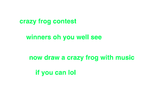 contest crazy frog