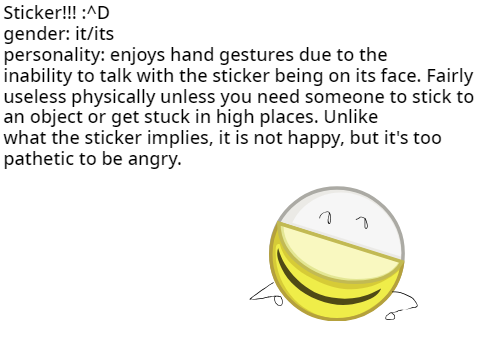 Rec character: sticker