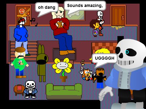 Add Yourself in Papyrus and Sans' House! remix