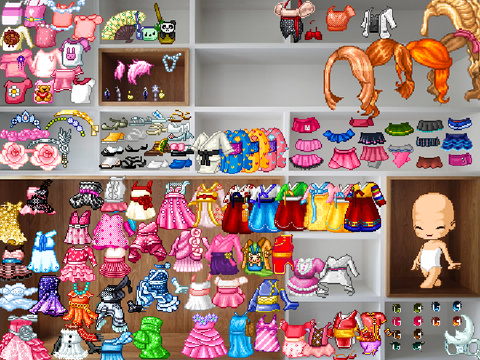 Fantage dress-up Princess Dianna 