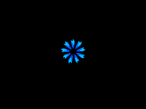 Electric Blue Flower