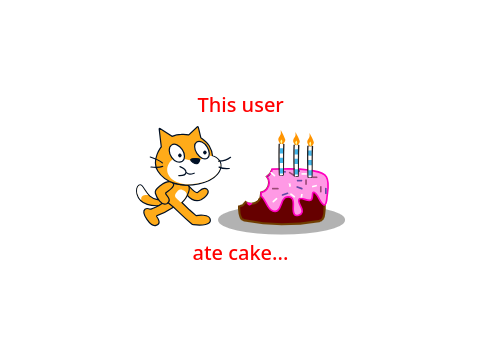 This user ate cake...