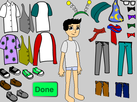 Dress-up boy