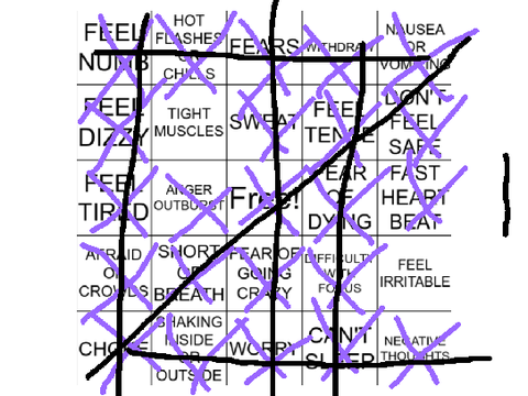 Anxiety Bingo… remix