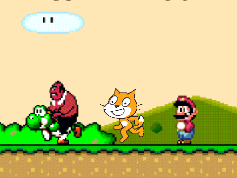Add yourself chasing the crazy man![1]