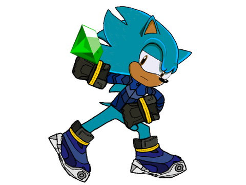 Blue w/ chaos emerald
