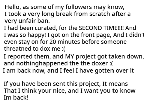 I'm Back!