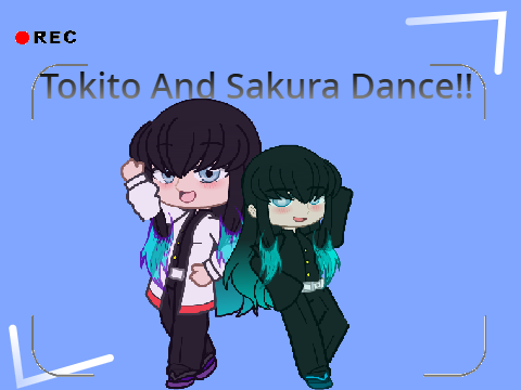 Sakura (my oc) and his brother (Muichiro) dance {XD MEME}