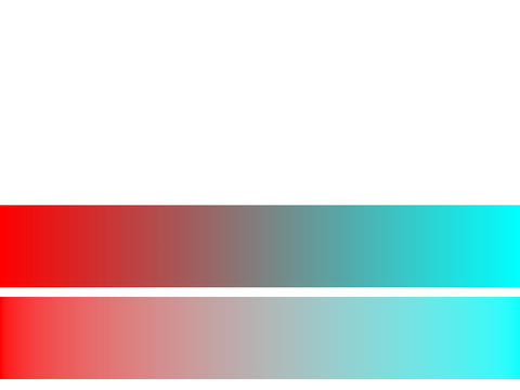 RGB interpolation in perceptual vs linear space