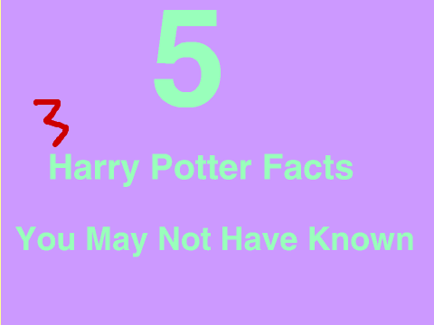 5 Harry Potter Facts remix