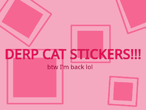 derp cats stickers