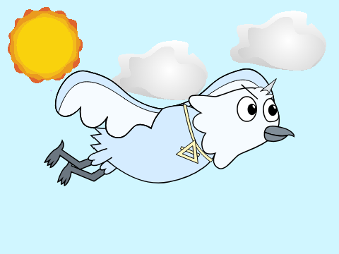 Adlair soaring in the sky