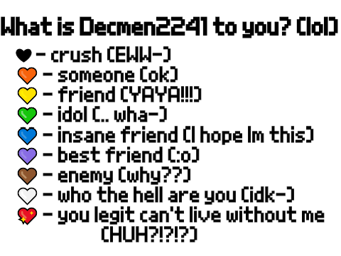 What am I to you? (REUPLOAD)
