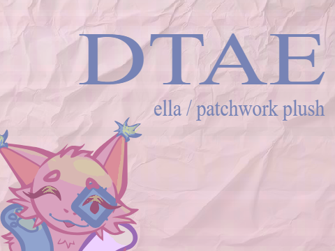 DTAE  -  ella / patchwork plush