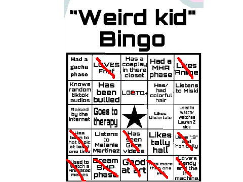 weird kid bingo (sobs) remix remix remix
