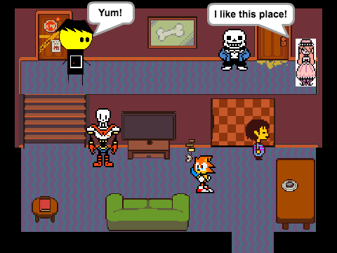 Add Yourself in Papyrus and Sans' House! remix remix