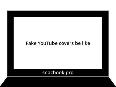 Fake YouTube covers be like