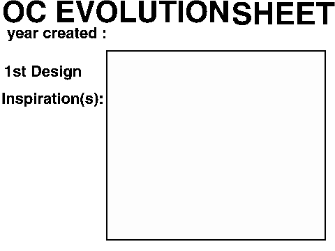 OC Evolution Sheet