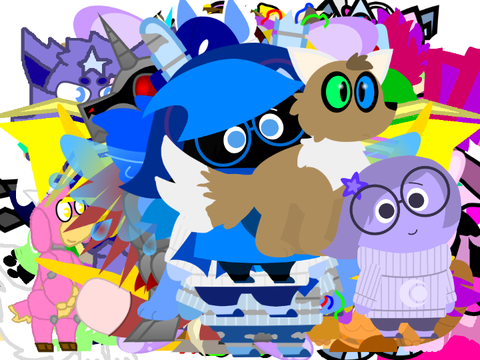 All of Glitchys old ocs + spritesthat I found in my Backpack!