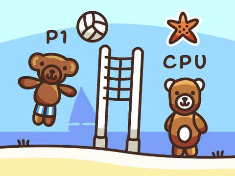 Bjorne Volleyball - A 2 player game