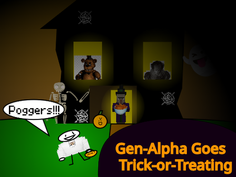 Gen-Alpha Goes Trick-or-Treating