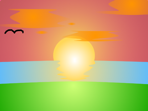 Sunset in Scratch (Animation)
