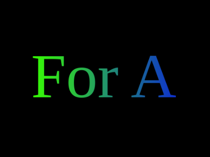 For A