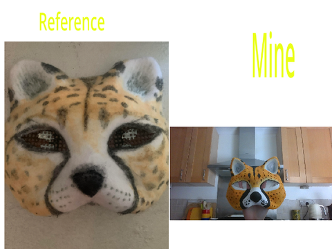 New cheetah mask!