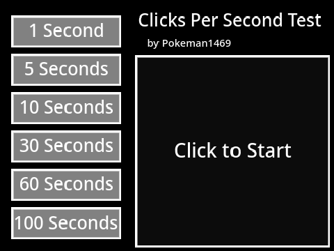 Clicks Per Second Test