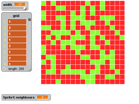 conways game of life...maybe?
